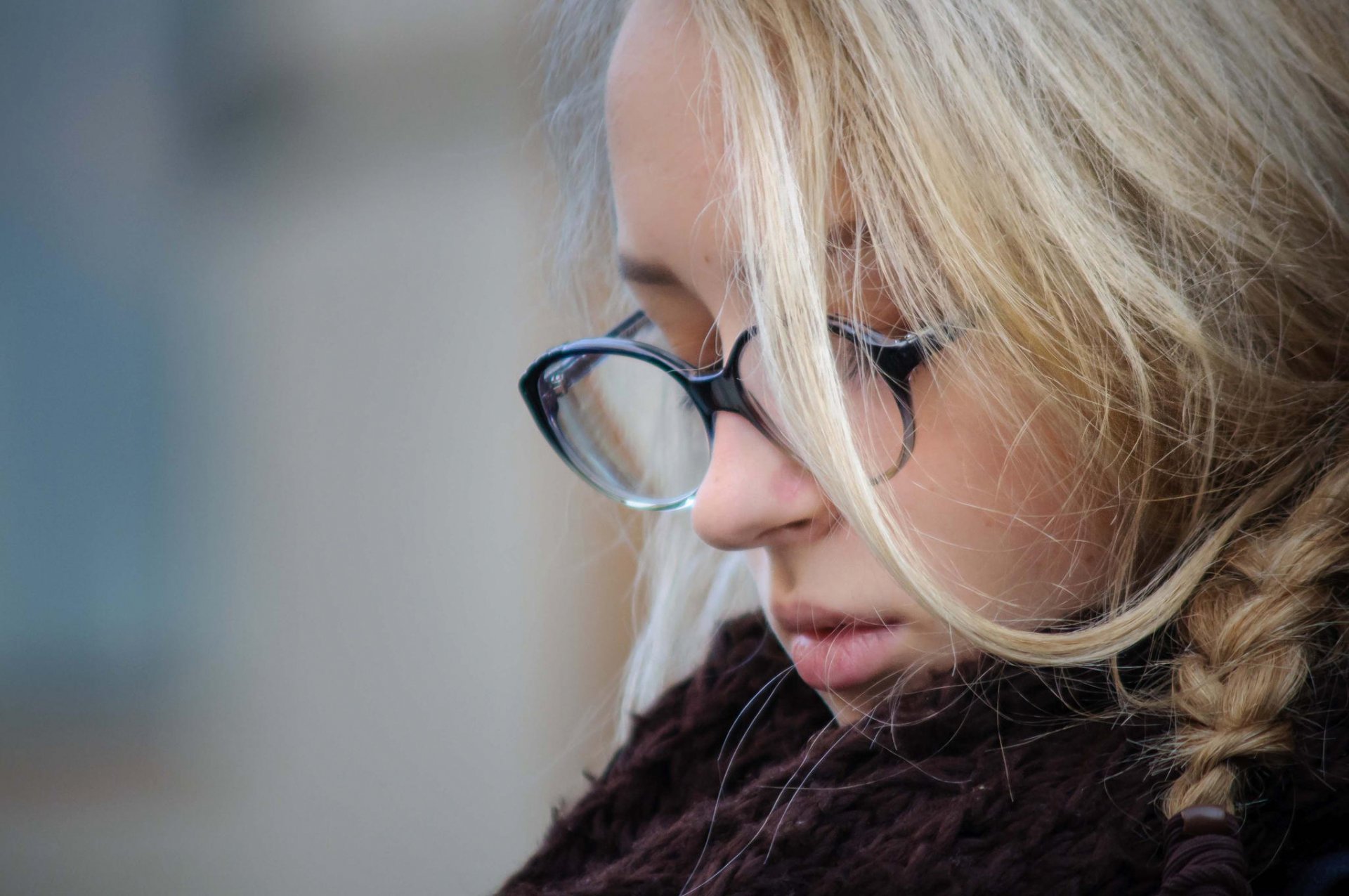 portrait sunglasses pigtail