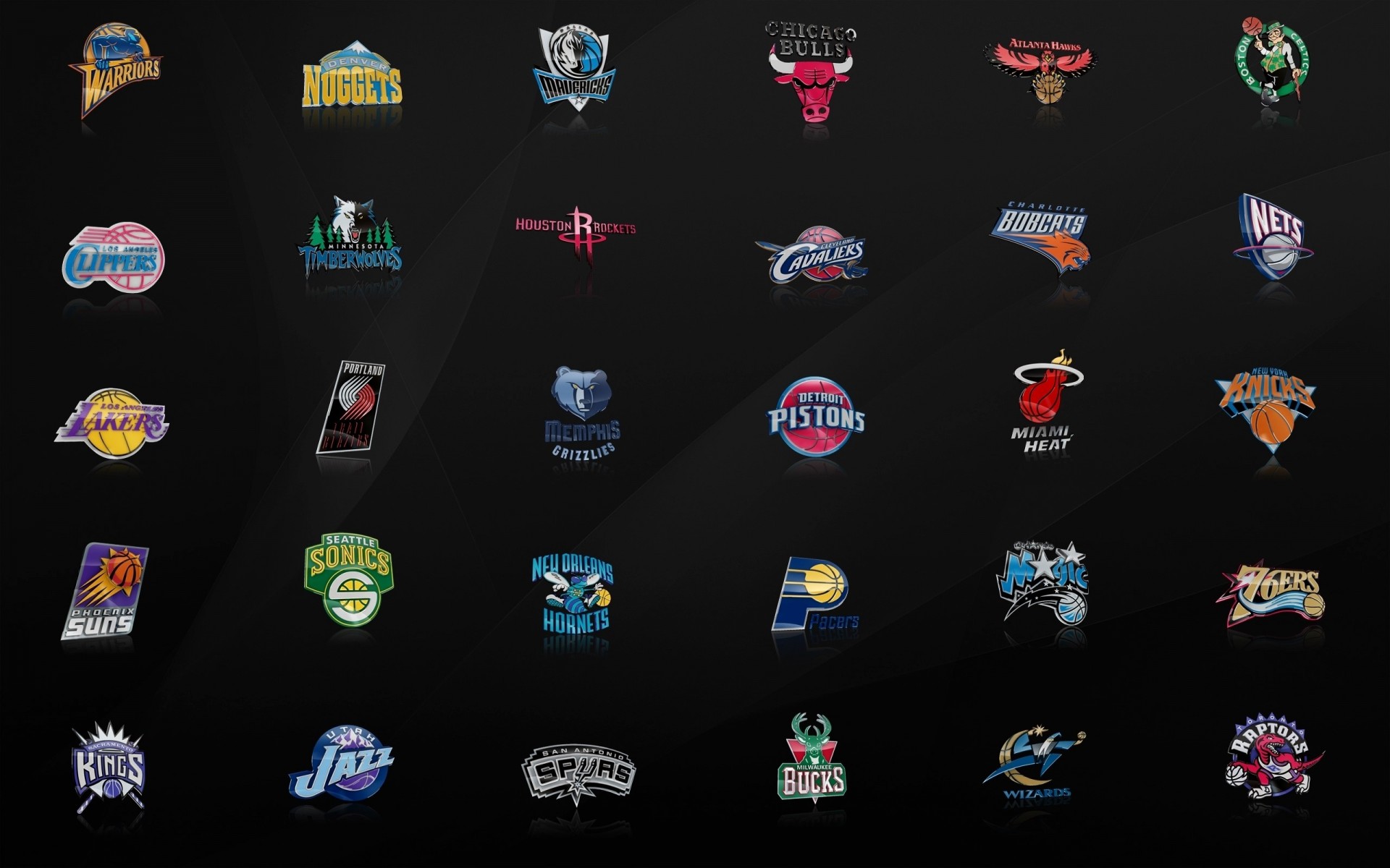 clippers lobos del bosque cavaliers linces redes emblema grizzlies soles supersonics hornets jazz dólares rockets bulls nba knicks kobe magos depredadores magia celtics