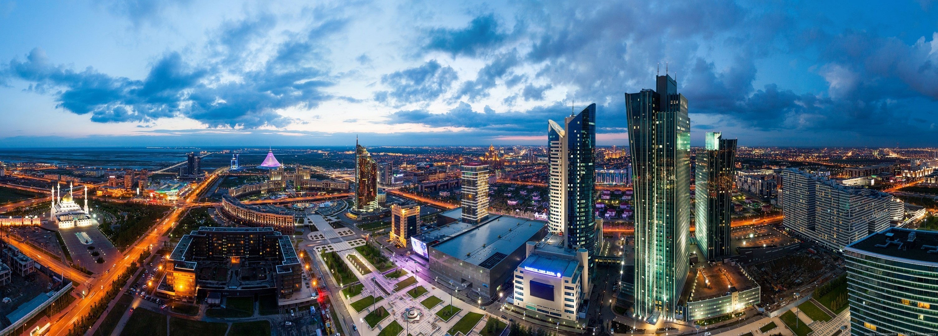 astana panorama kazachstan