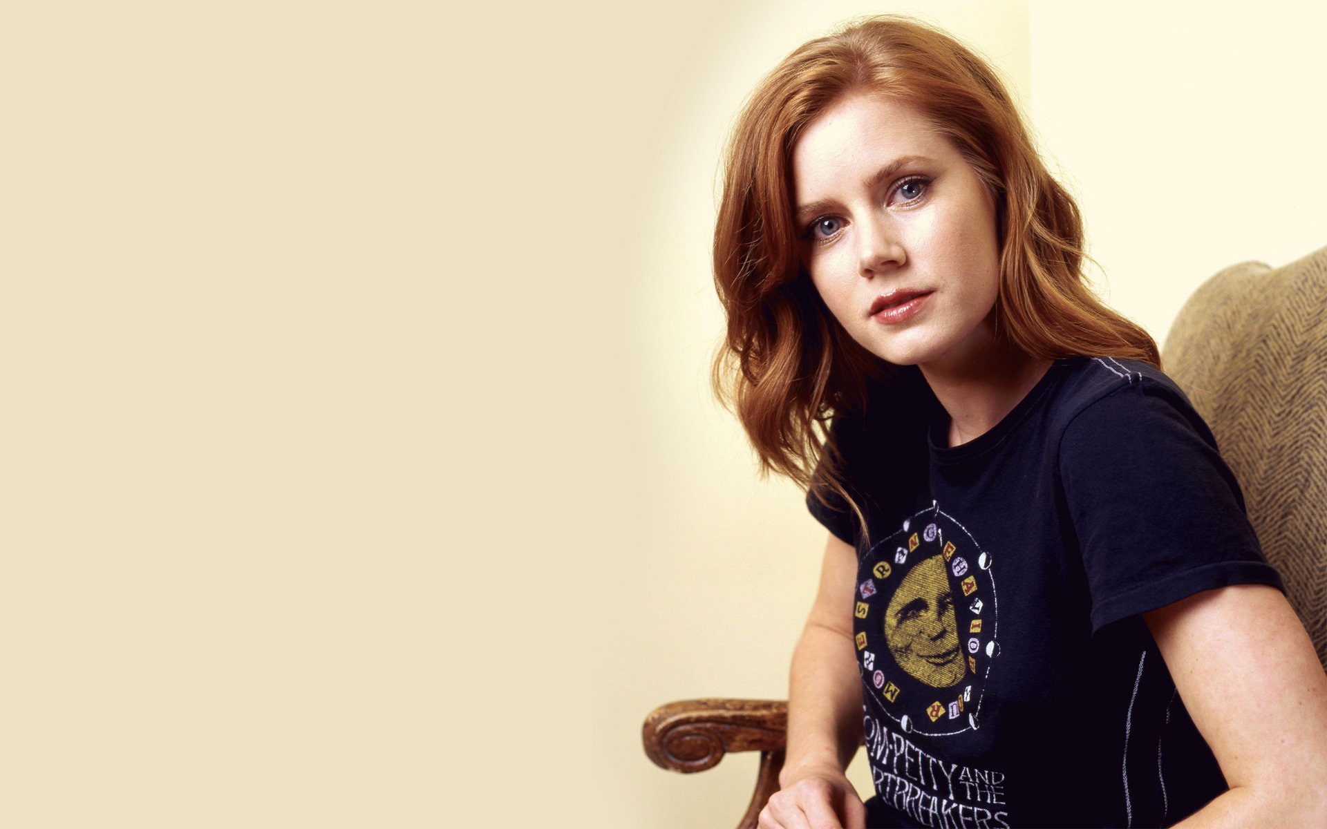 amy adams visage cheveux rousse actrice fauteuil