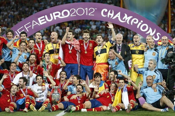 Bilder der Champions bei der Euro 2012