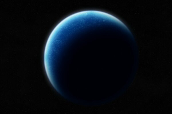 Ein Schatten umhüllt den blauen Planeten