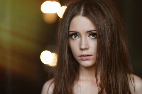 Ksenia Kokoreva s brown eyes