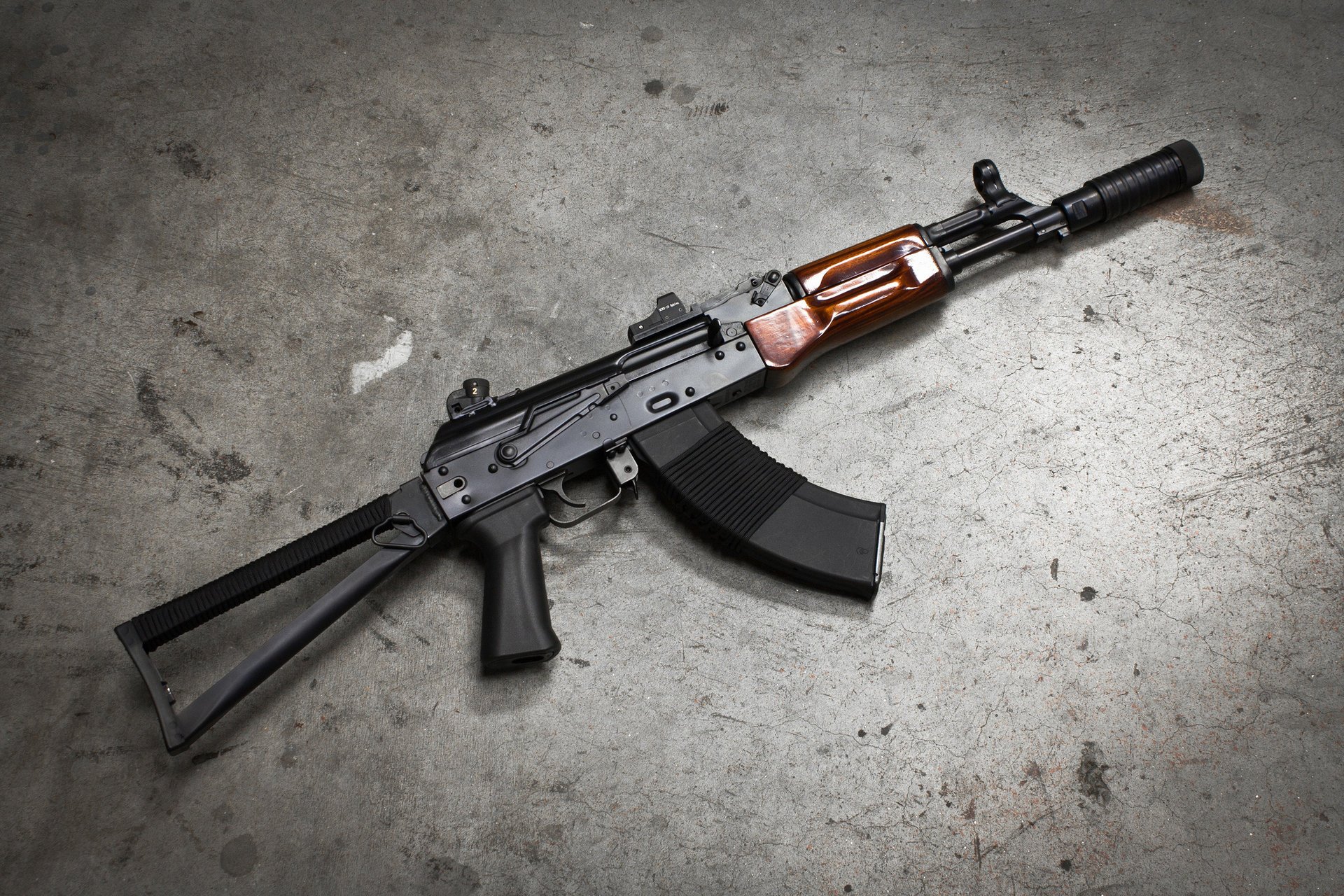 pliage crosse kalachnikov fusil d assaut aks-74