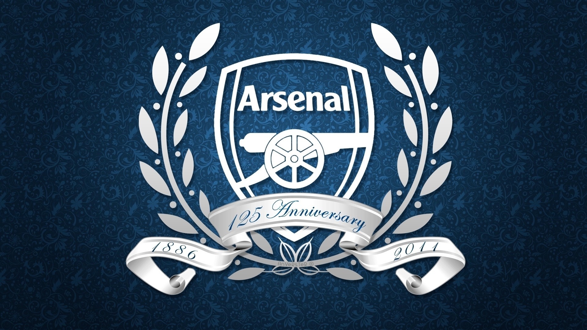 club de football emblème arsenal londres arsenal gunners armoiries artilleurs fond