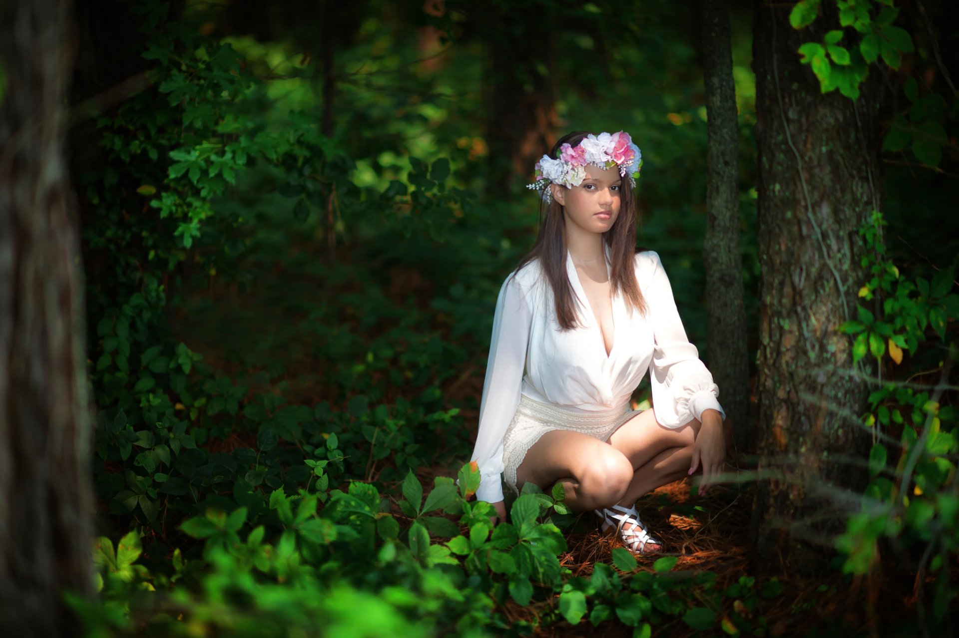 yelissa portret nogi natura wieniec