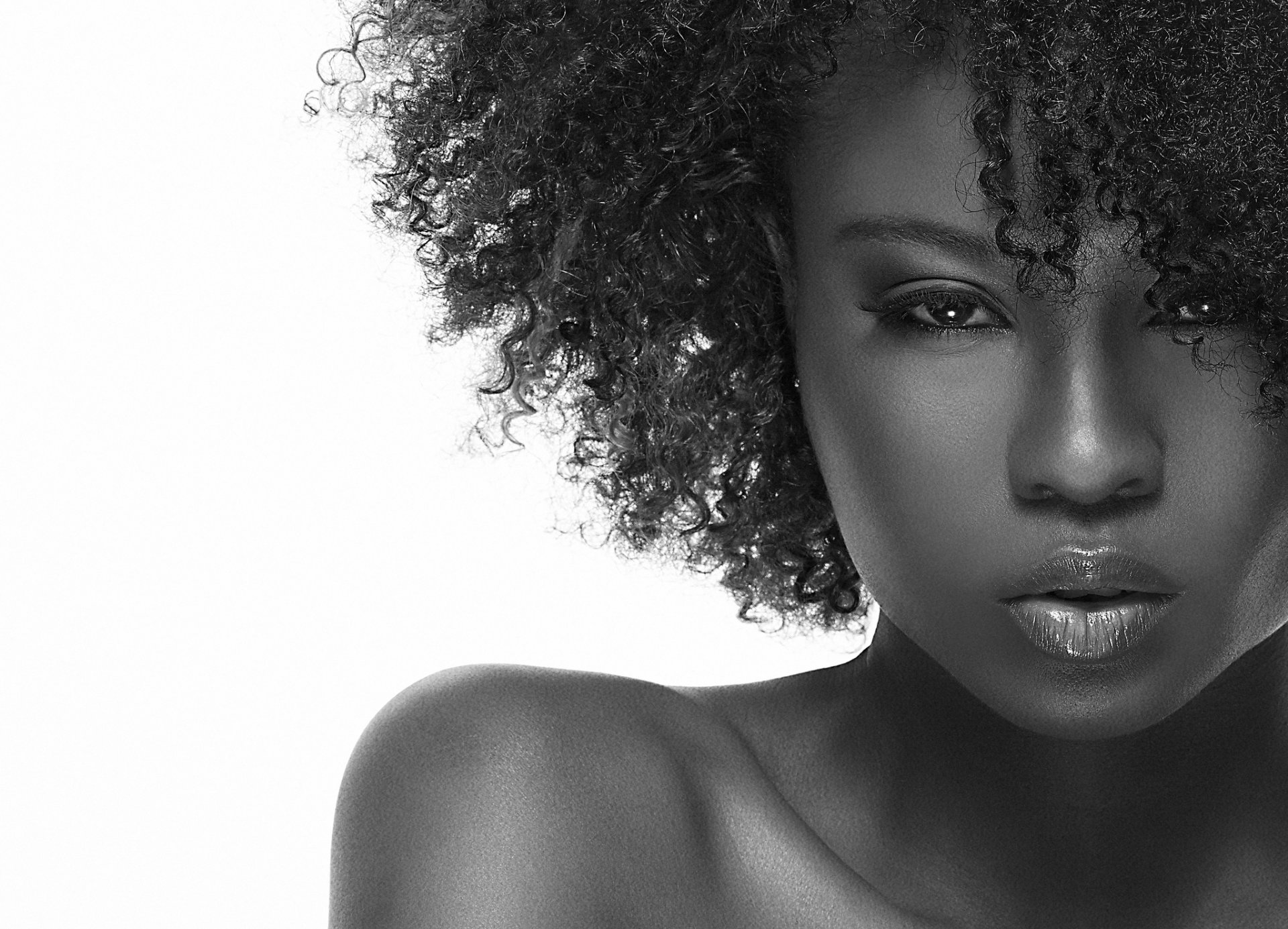 fille afro-américaine blanche photo