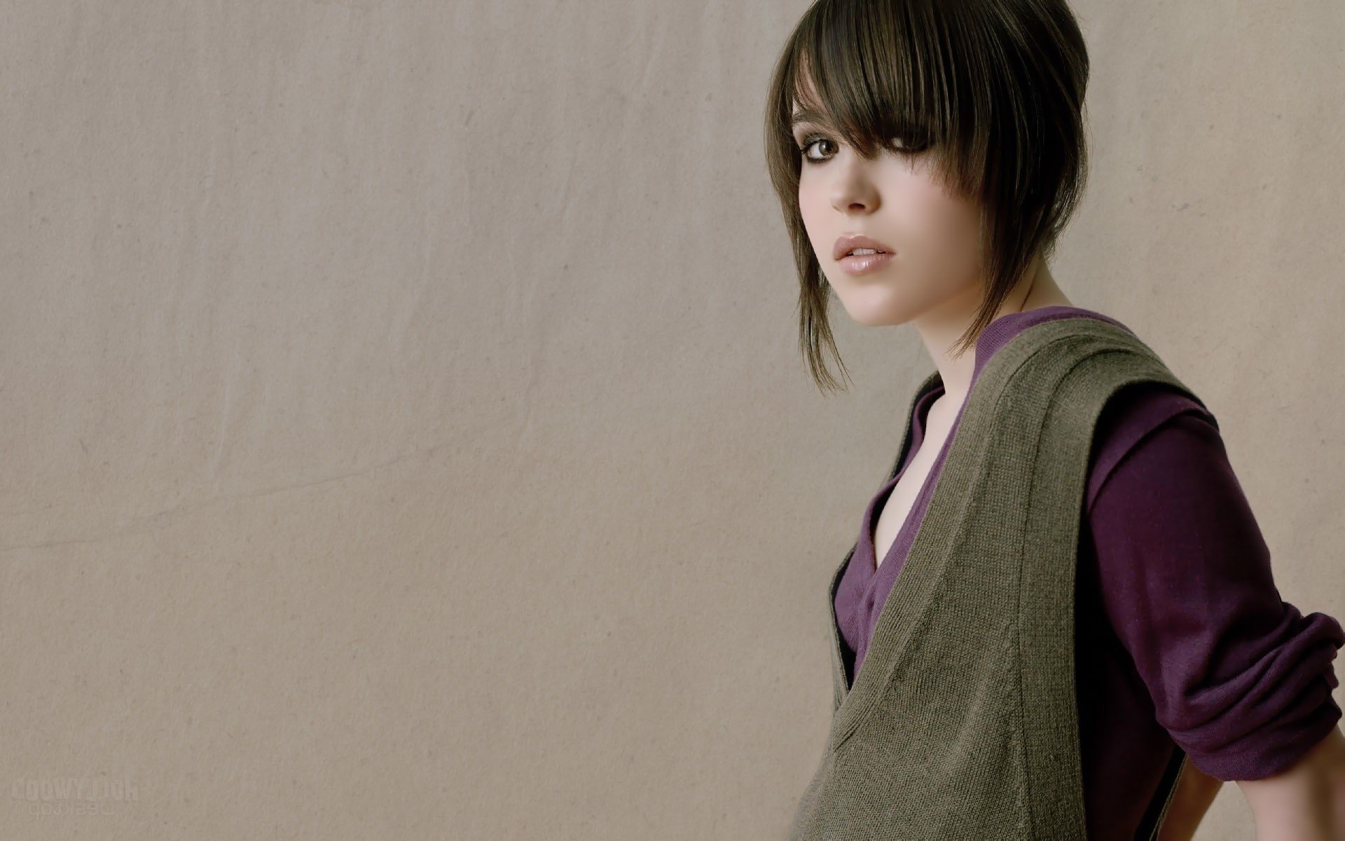 ellen page attrice bellezza ragazza sguardo occhi taglio di capelli capelli sfondo hd sfondi