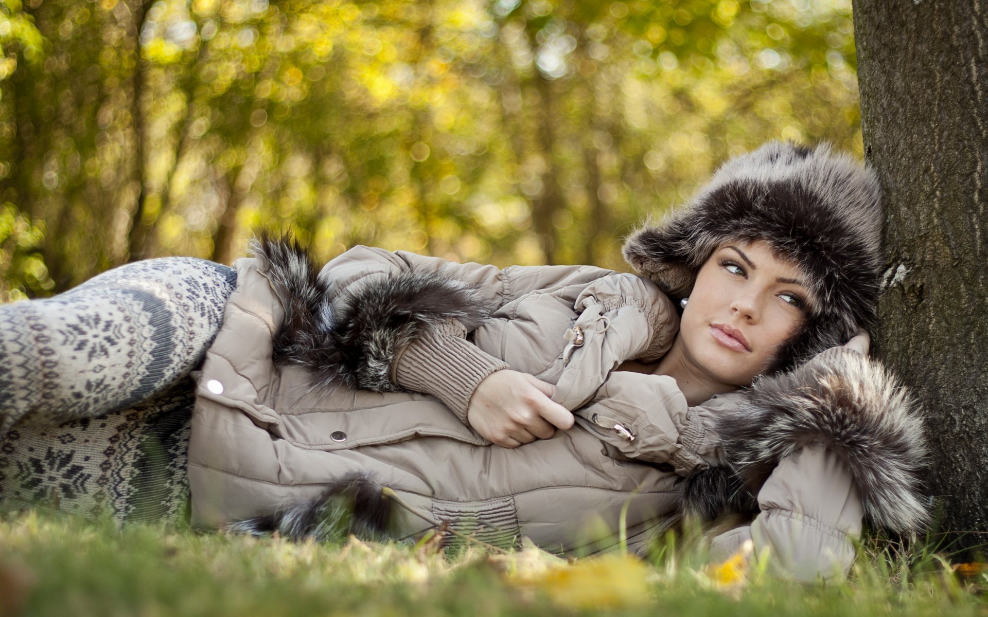 ragazza natura sfondo