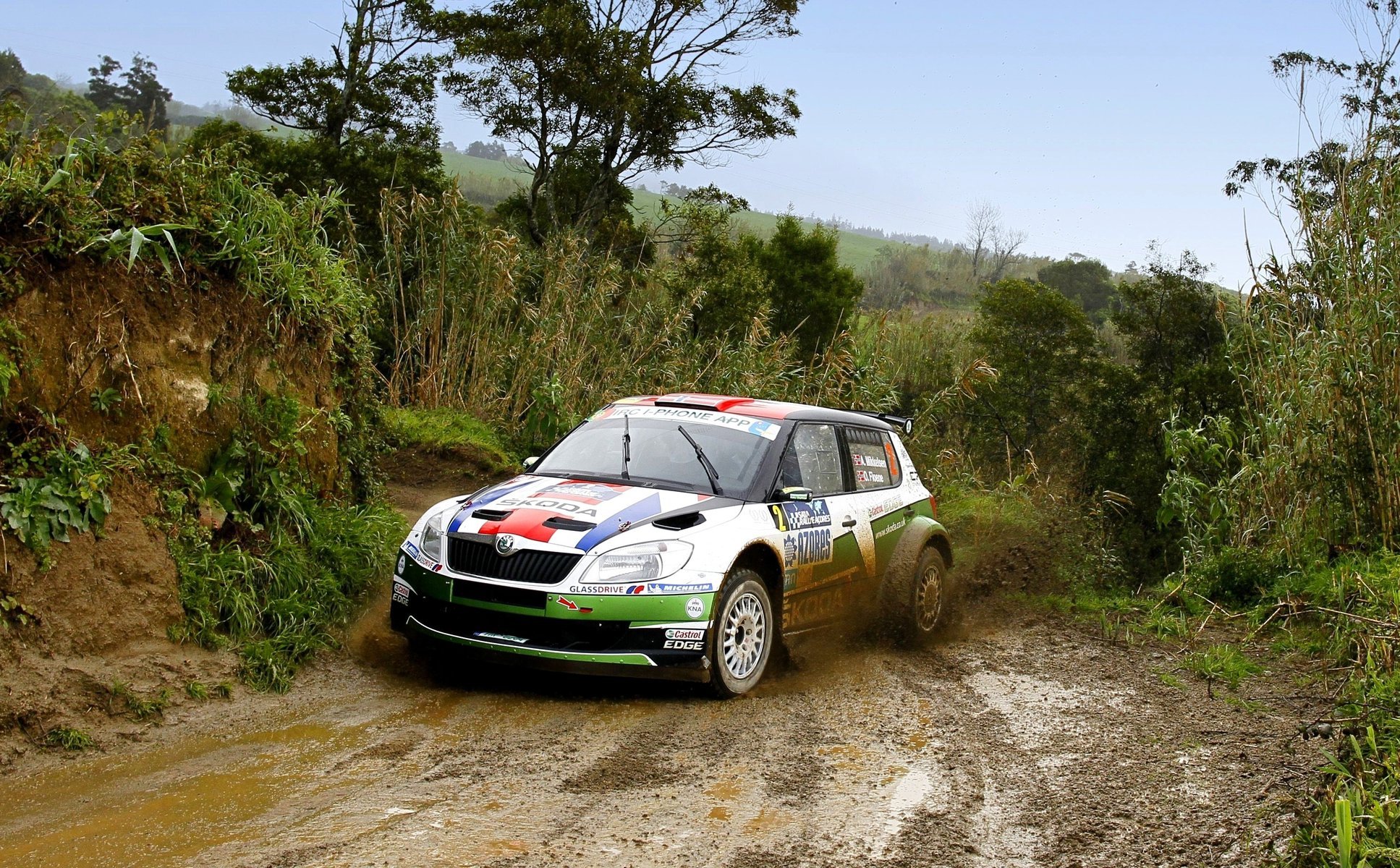 rennen wrc rallye skoda skoda fabia sport auto rally fabia