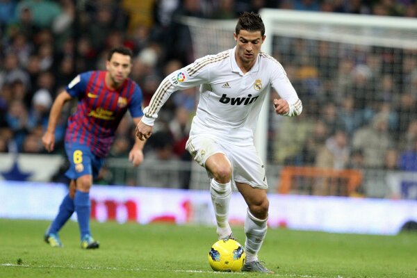 Cristiano Ronaldo au moment du match