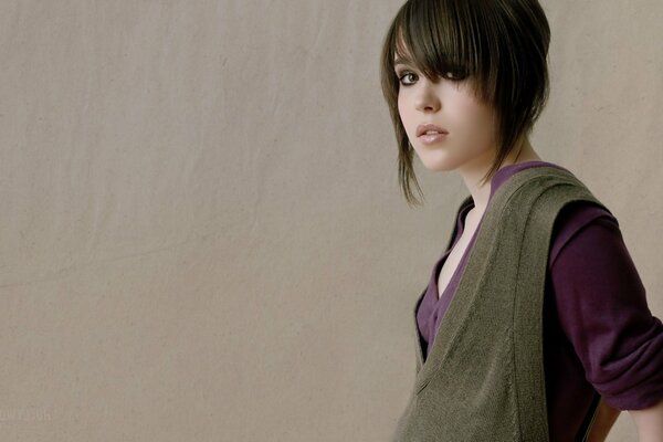 Ellen page, actrice aux cheveux courts