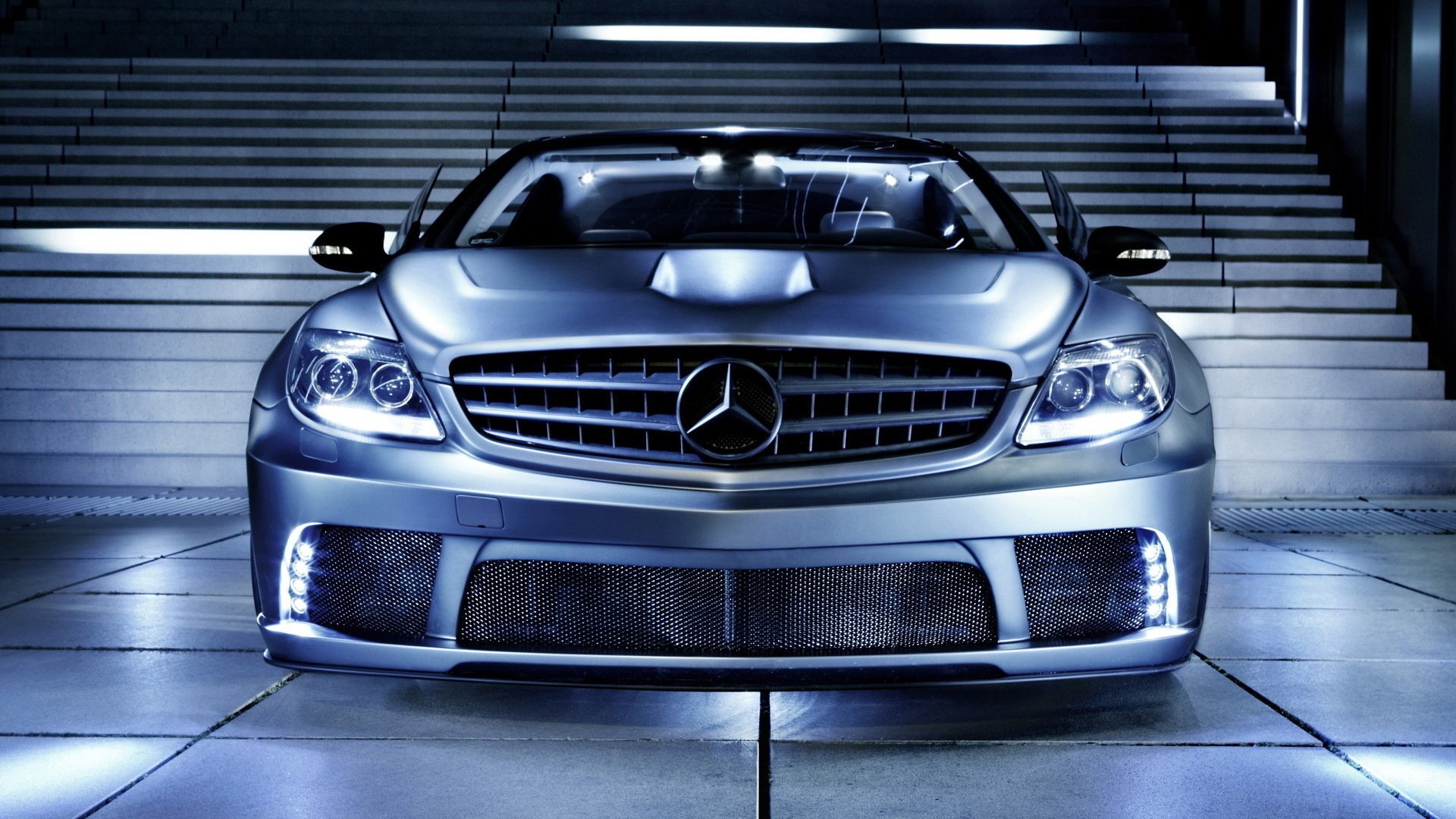 messa a punto mercedes-benz cl63 amg gradini anteriore