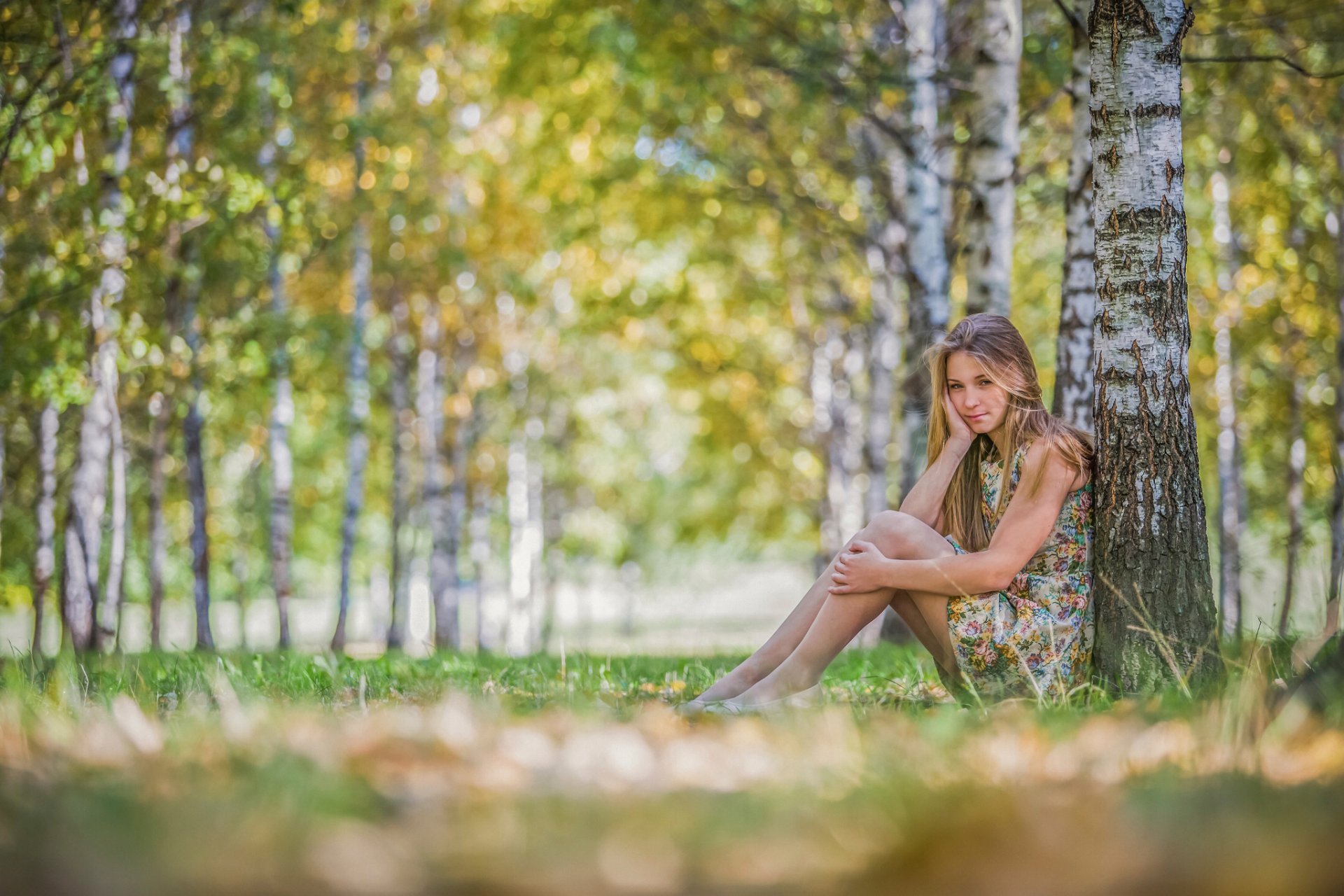 jana automne arbre jambes