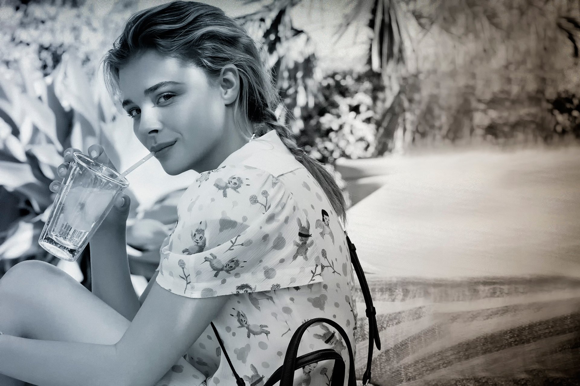 chloe moretz girl photoshoot brand coach