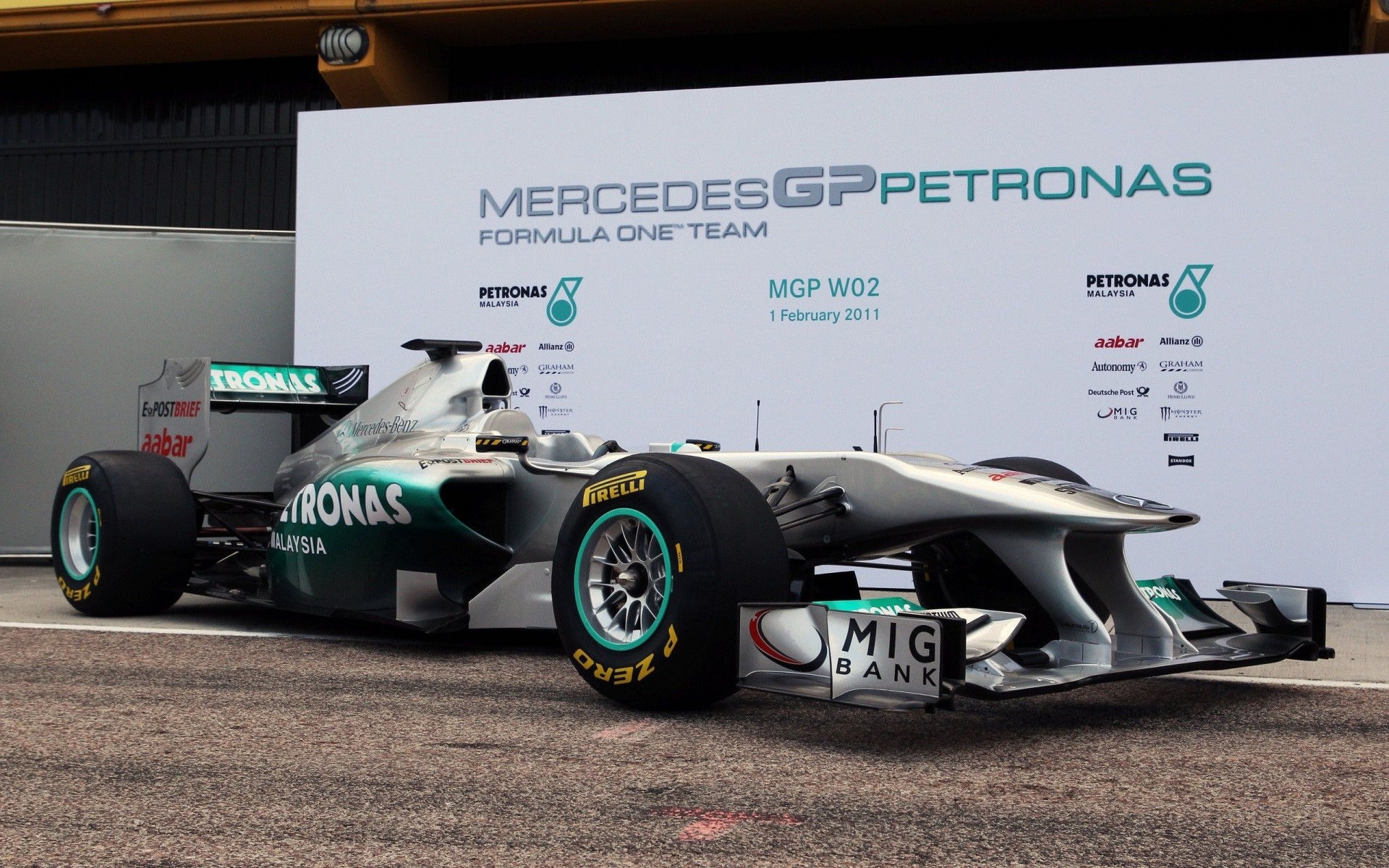 competición coche deportivo f1 presentación mercede