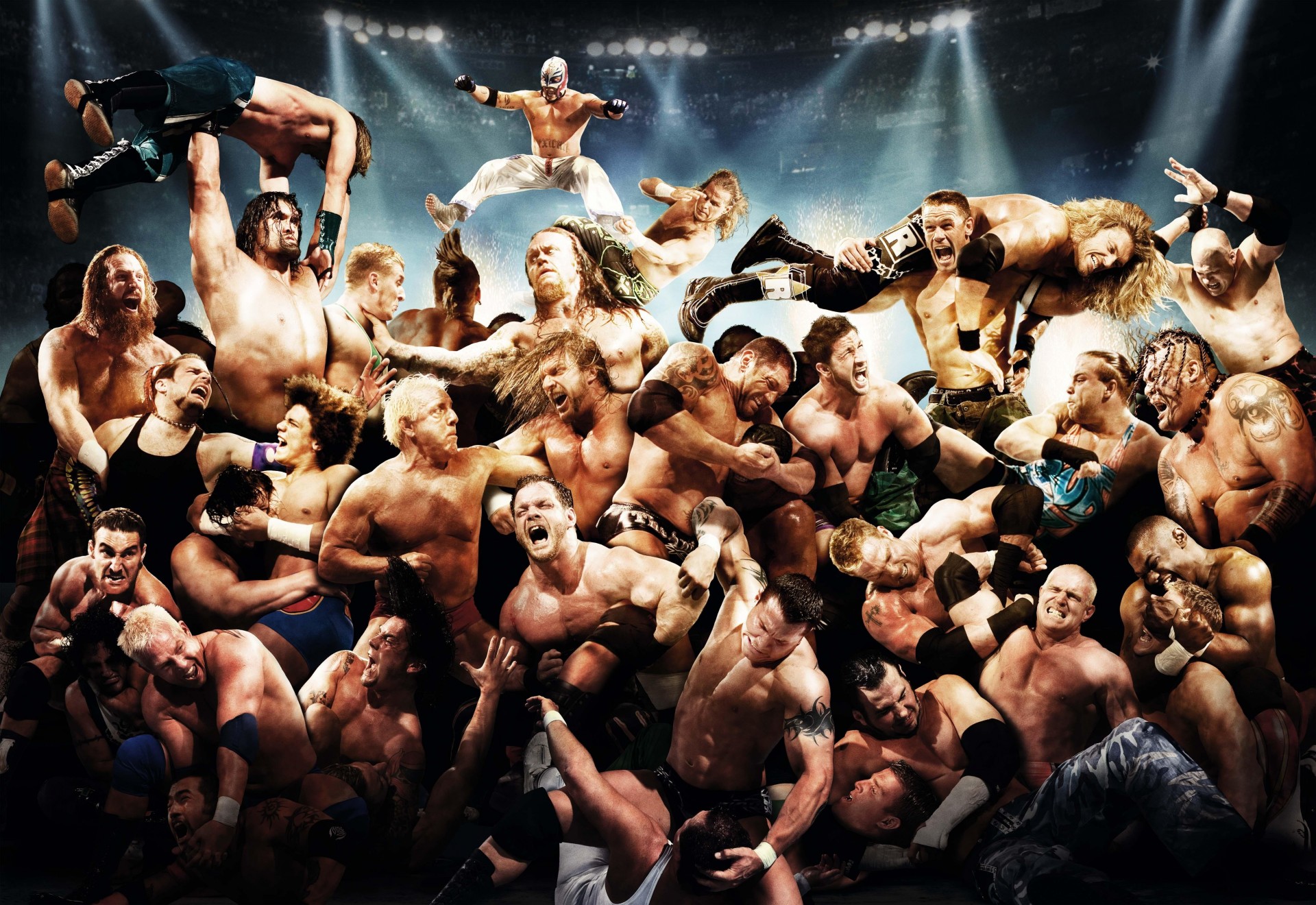 bordo animale battle royale 2007 world wrestling entertainment wwe triple h eccellente vedere punk john cena