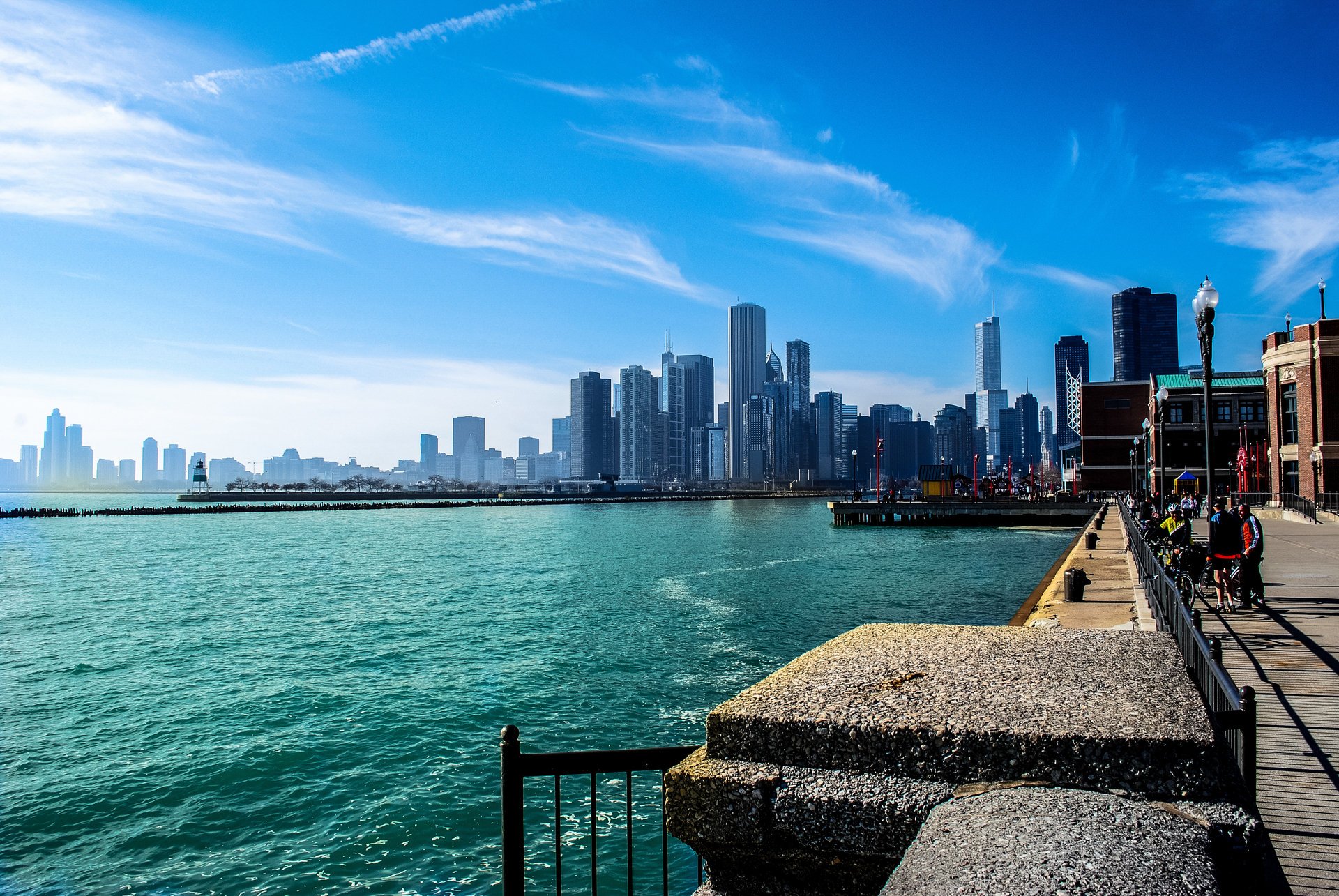 river the city michigan chicago skyscrapers illinoi