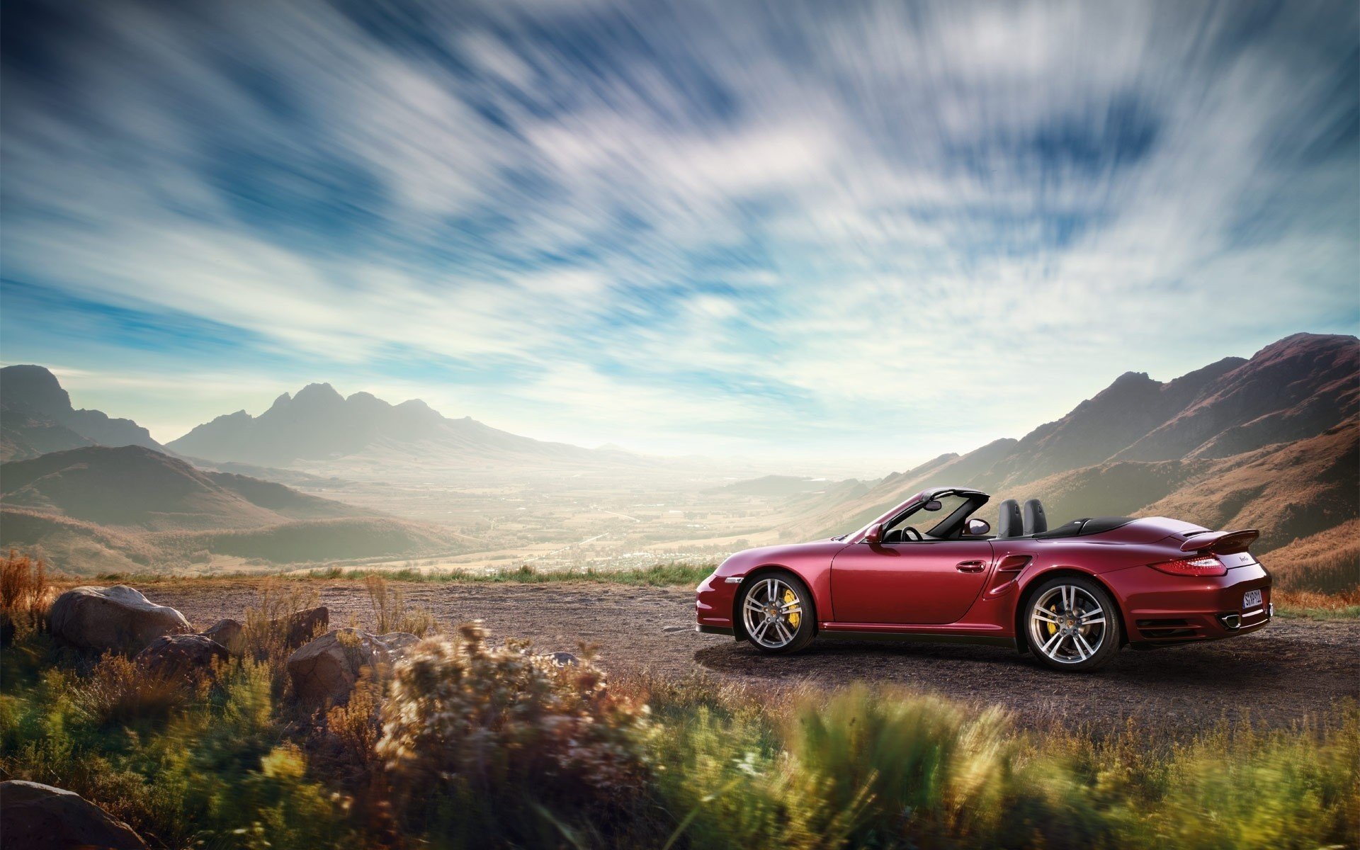 natura porsche convertibile porsche 911 carrera paesaggio