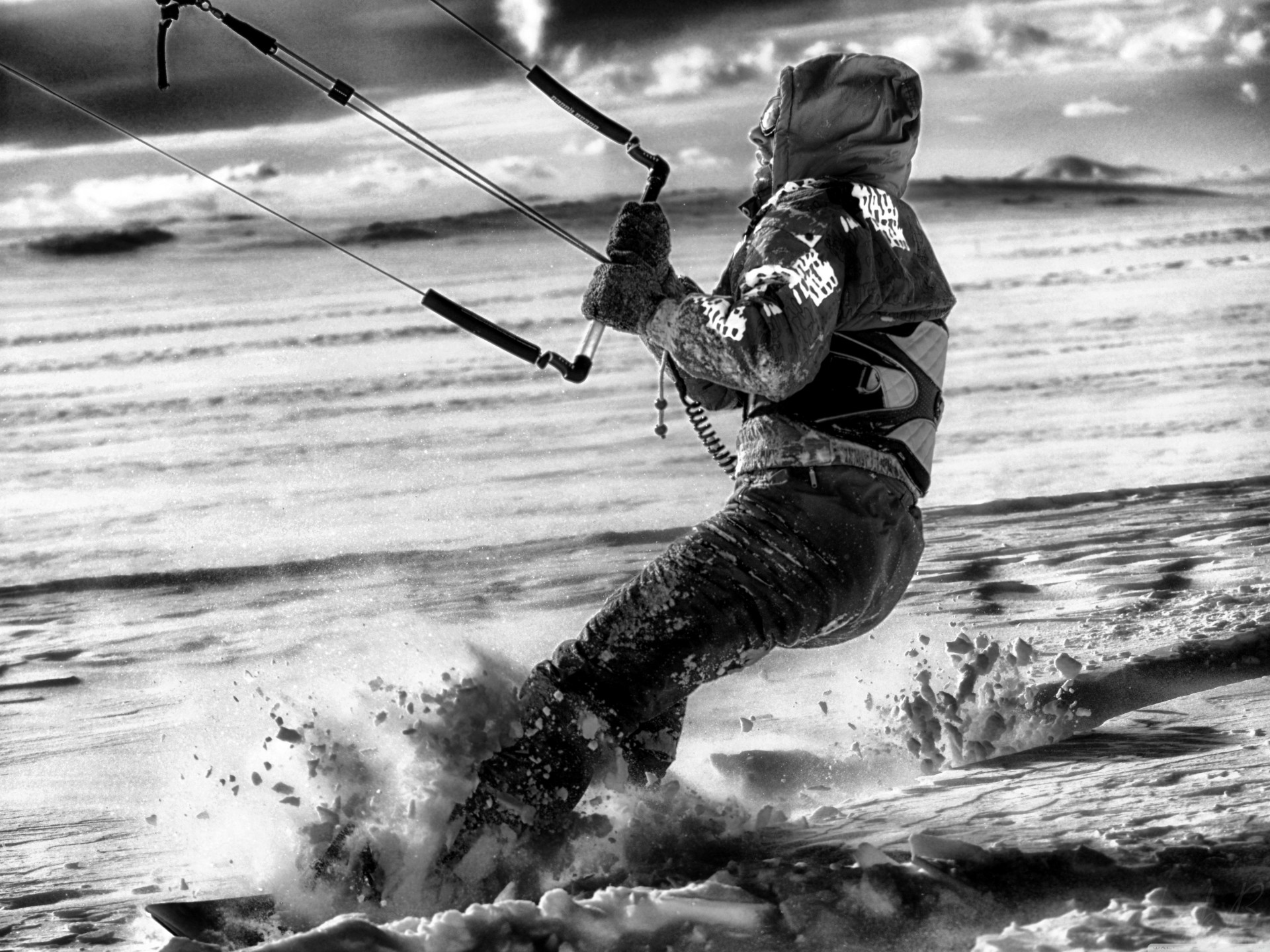 winter monochrome black and white armenia