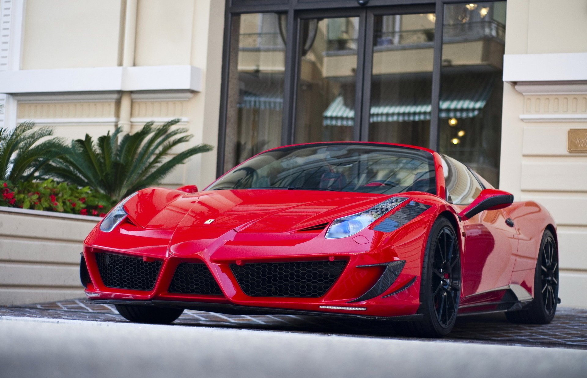 mansory italy ferrari black italia 458 monaco red ferrari carbon