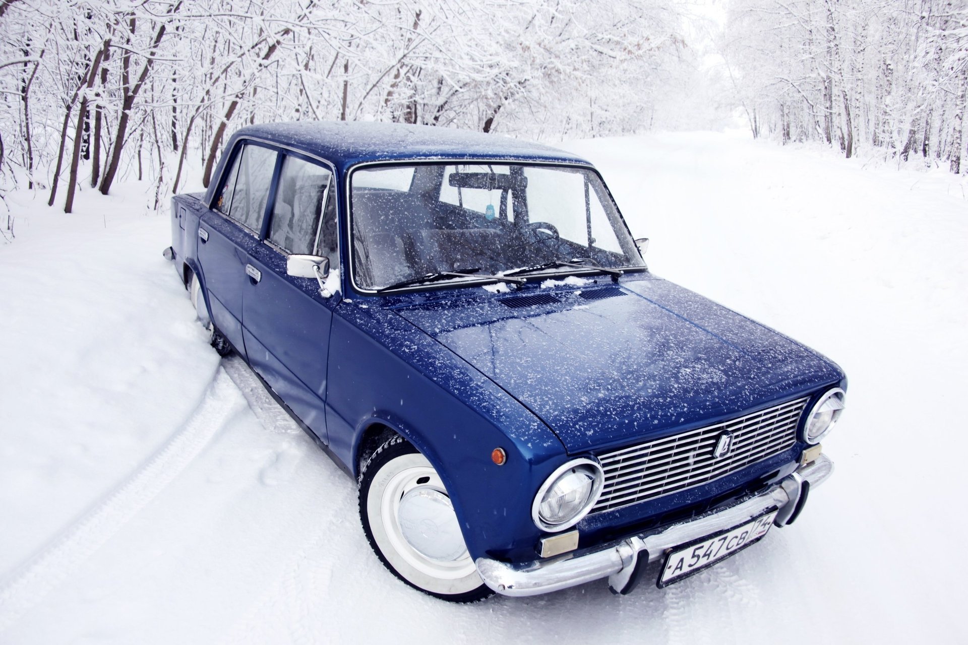 vaz zhiguli inverno classico penny 2101 neve blu