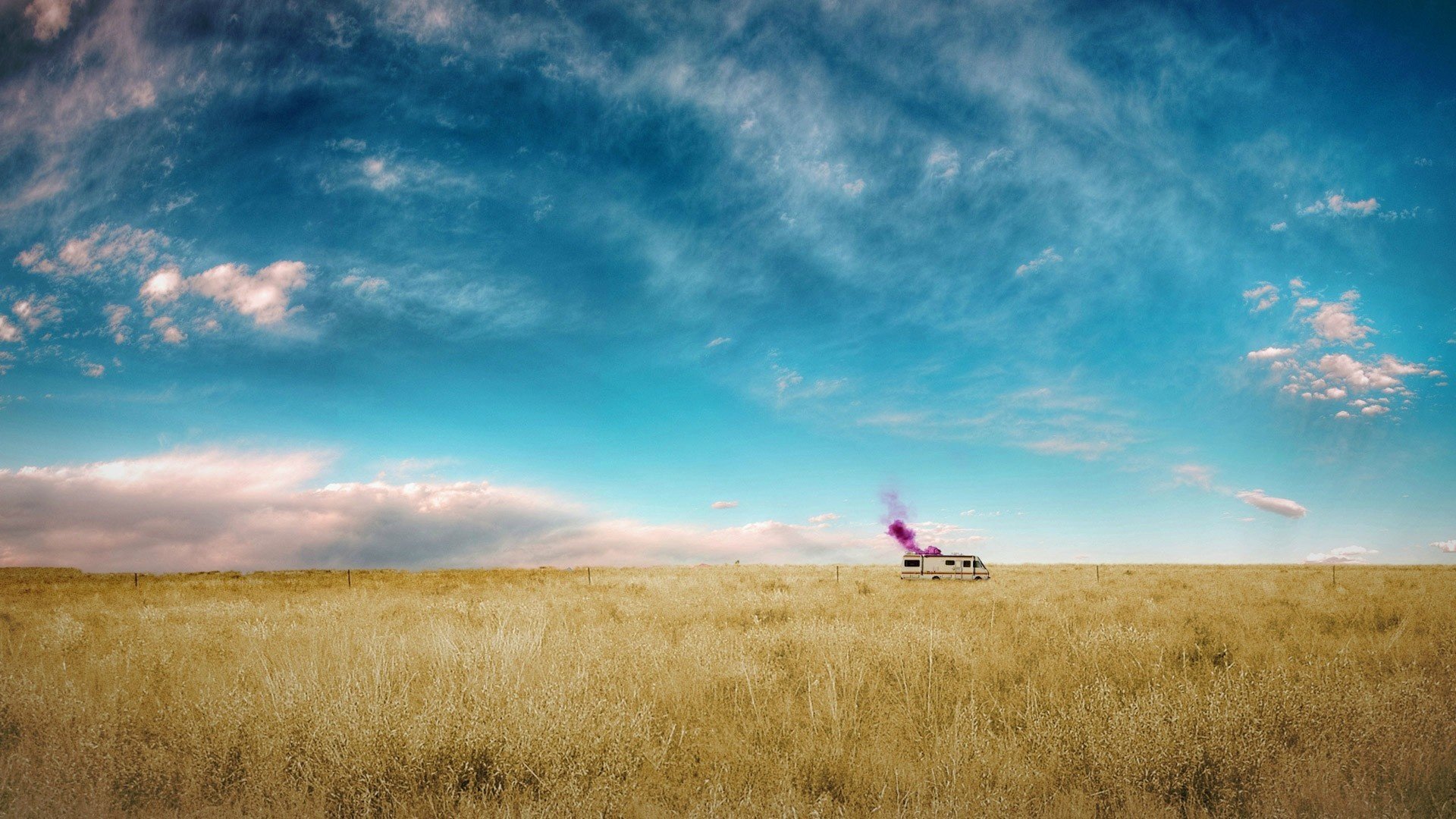 van in allen schweren fällen feld himmel