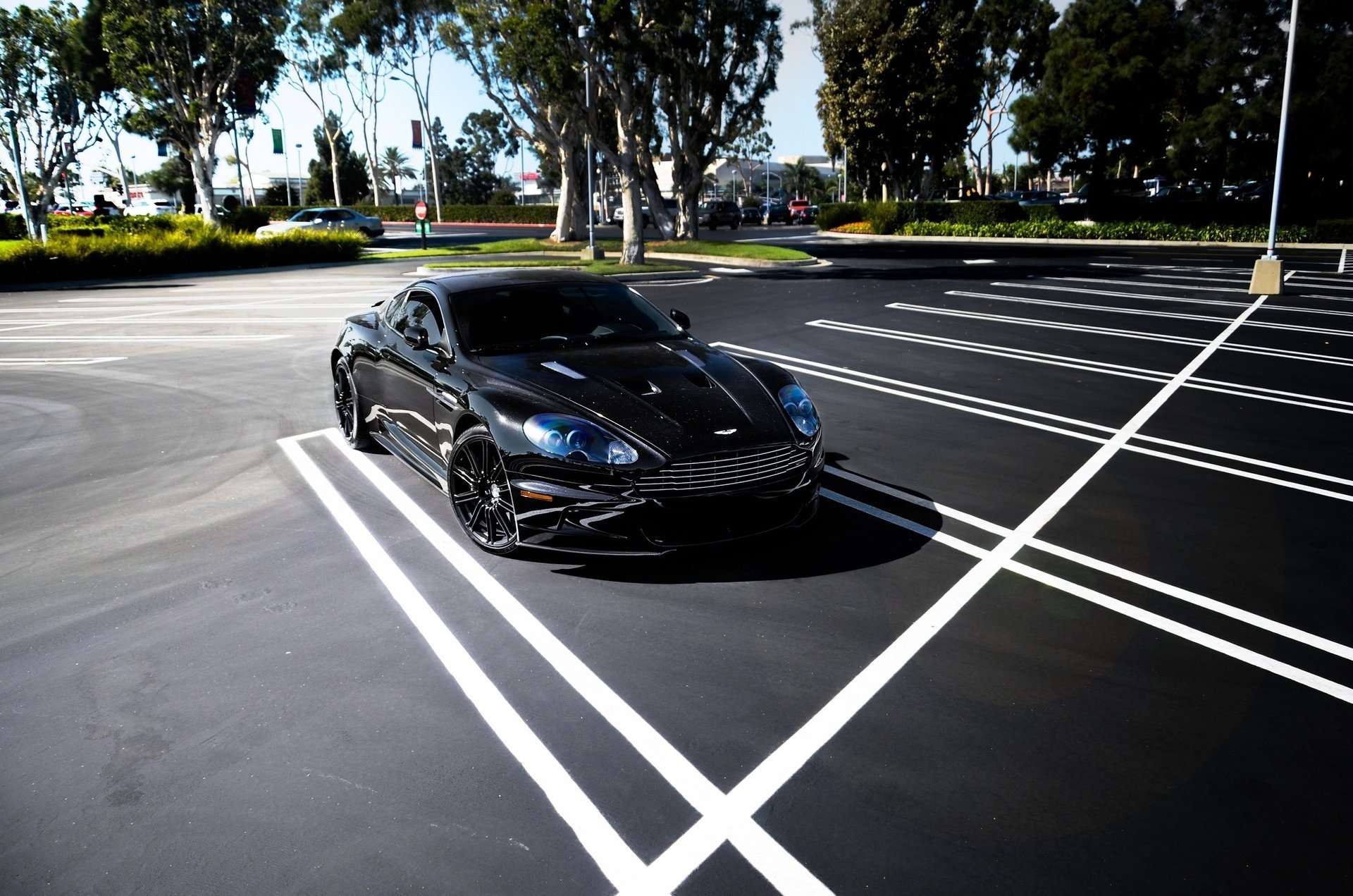 aston martin parking dbs black shadow black dbs aston martin