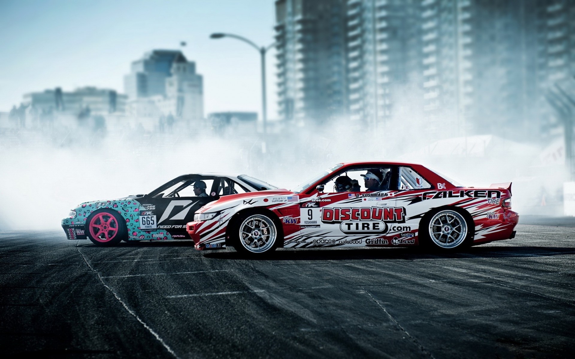 nissan drift cars smoke sport