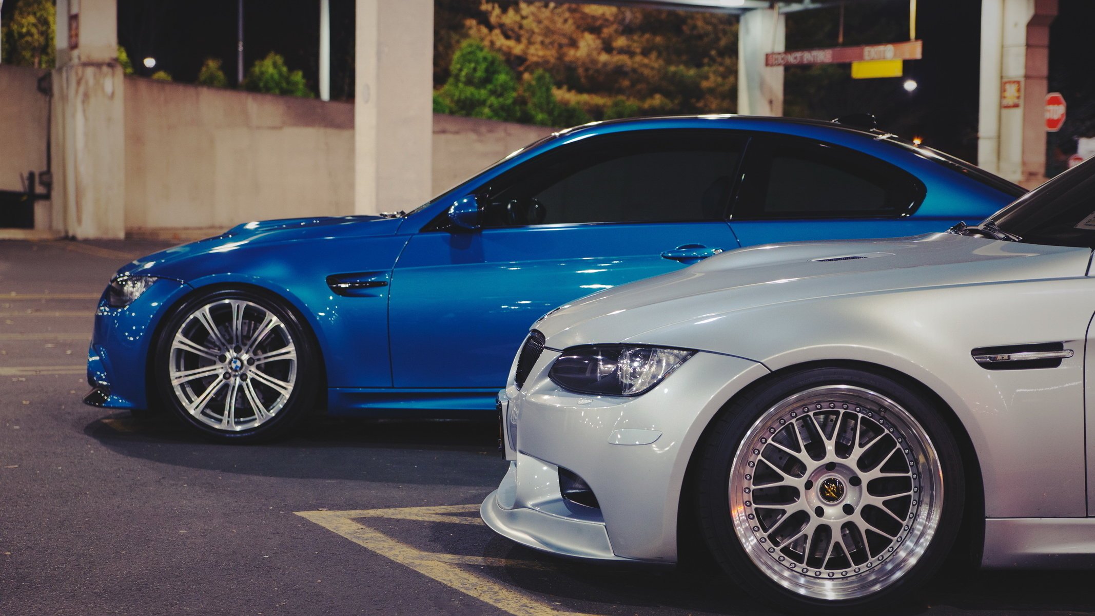 bmw lato coupé blu m3 bianco auto sportiva