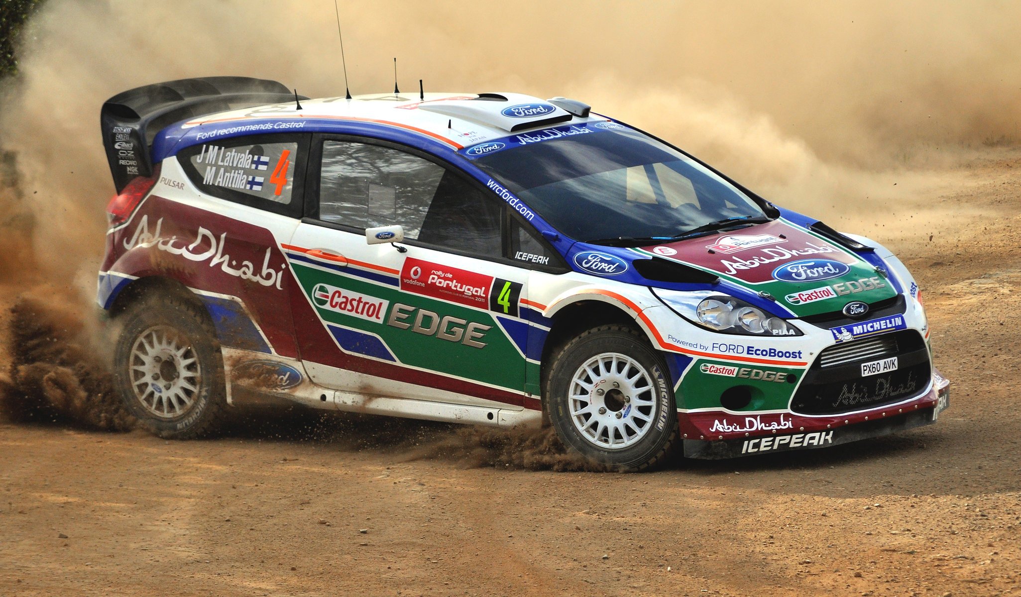 ford rally dust sport fiesta wrc rajd auto ford samochód