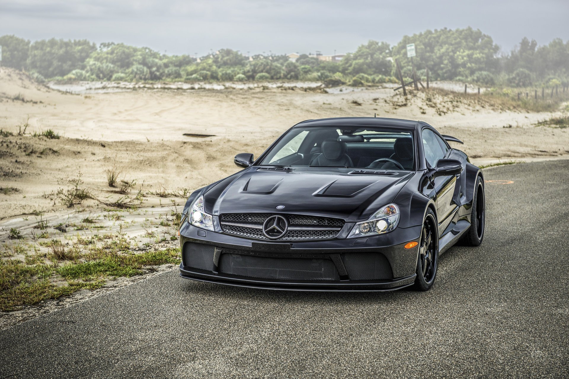 road mercedes-benz sl sports car easy