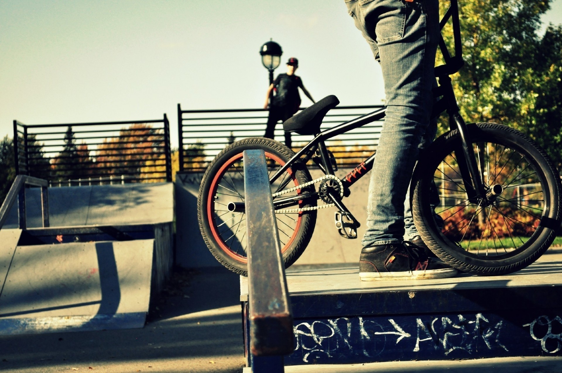 unten sport fahrrad menschen