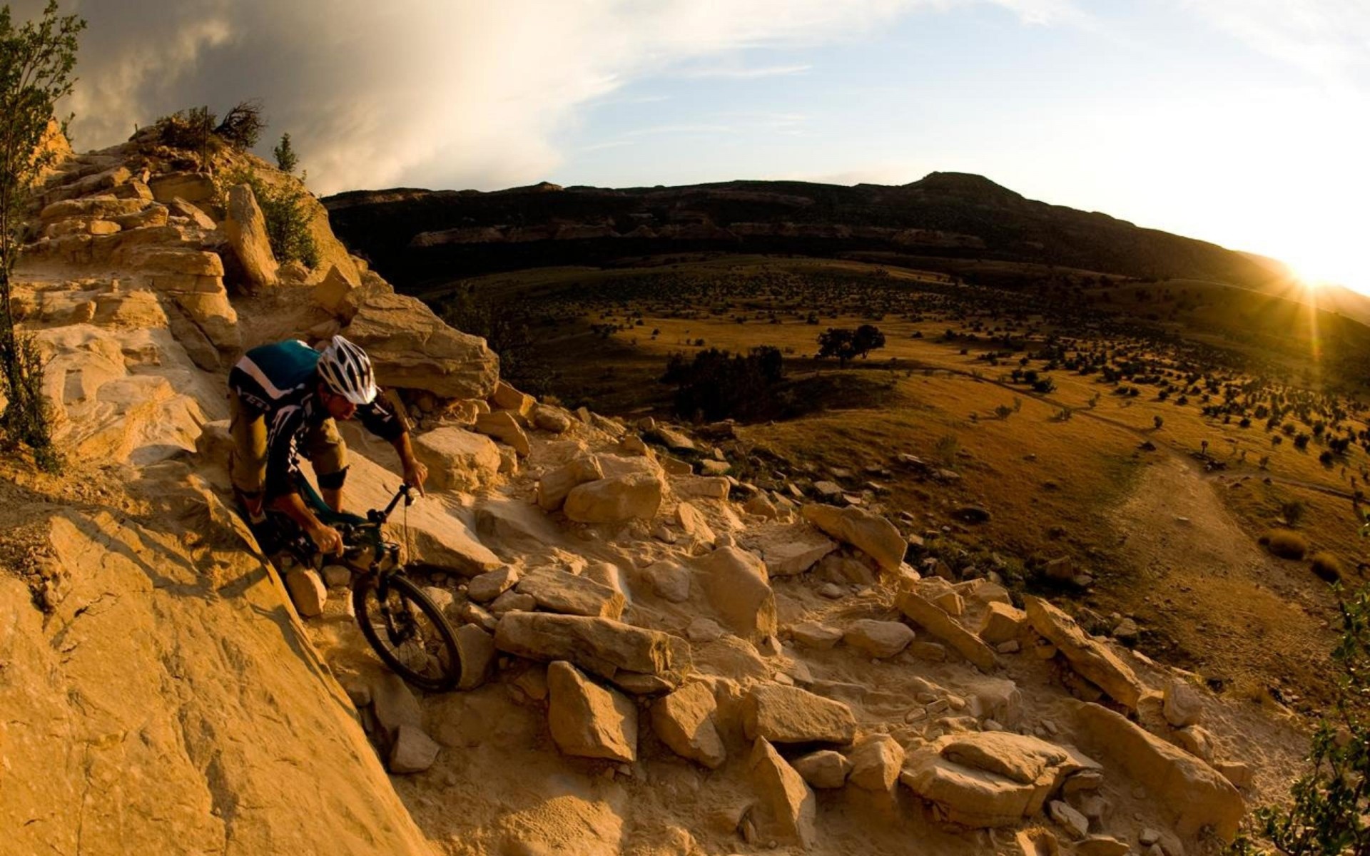 bicicleta marrón montaña colorado deporte