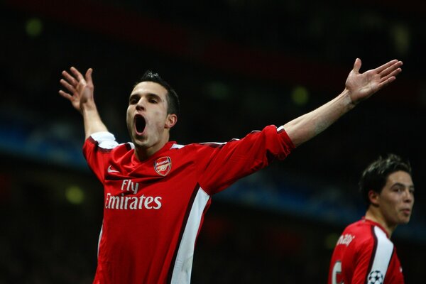 Robin Van Persie, joueur d Arsenal de Londres