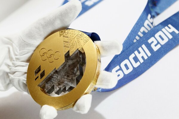 Medaille für die Olympischen Winterspiele 2014