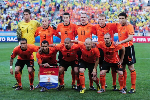 Equipo de fútbol en la foto