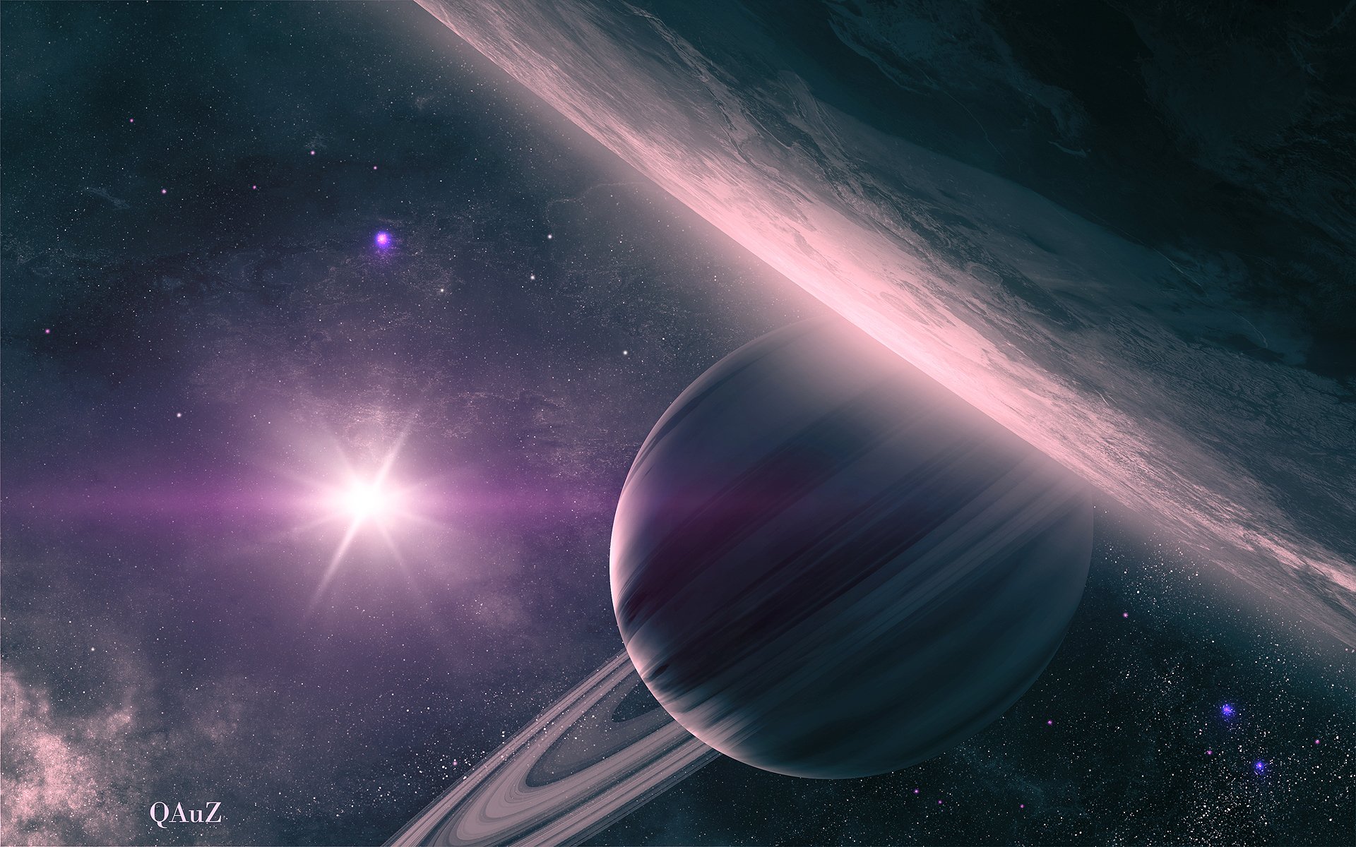 art space planets rings saturn