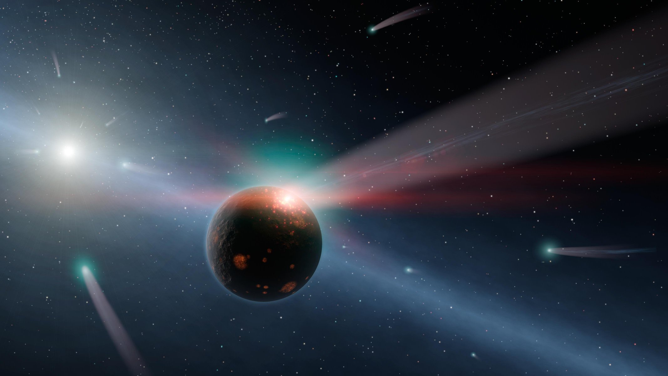 variable star comet planet