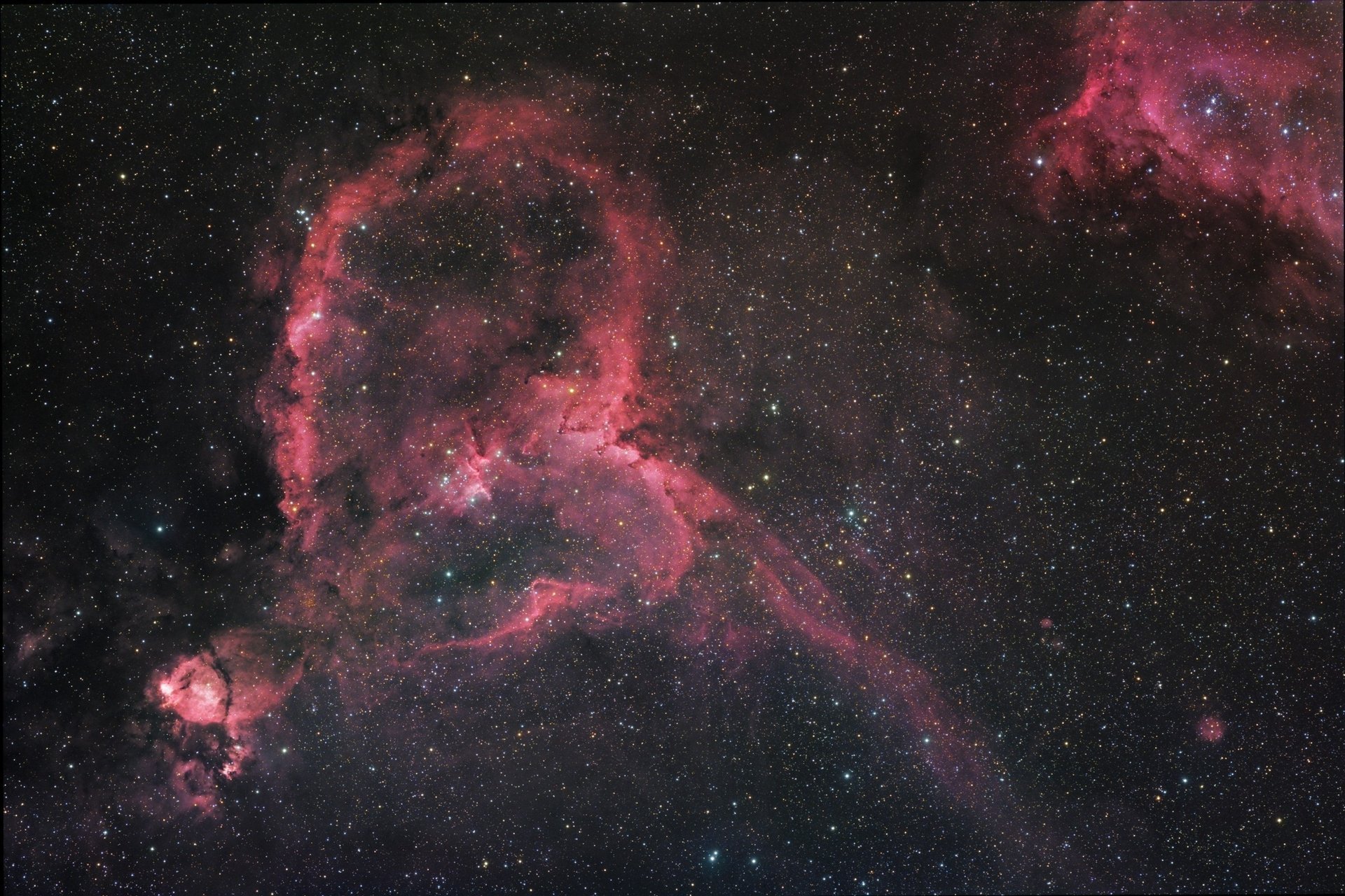 nebulosa espacio corazón espacio