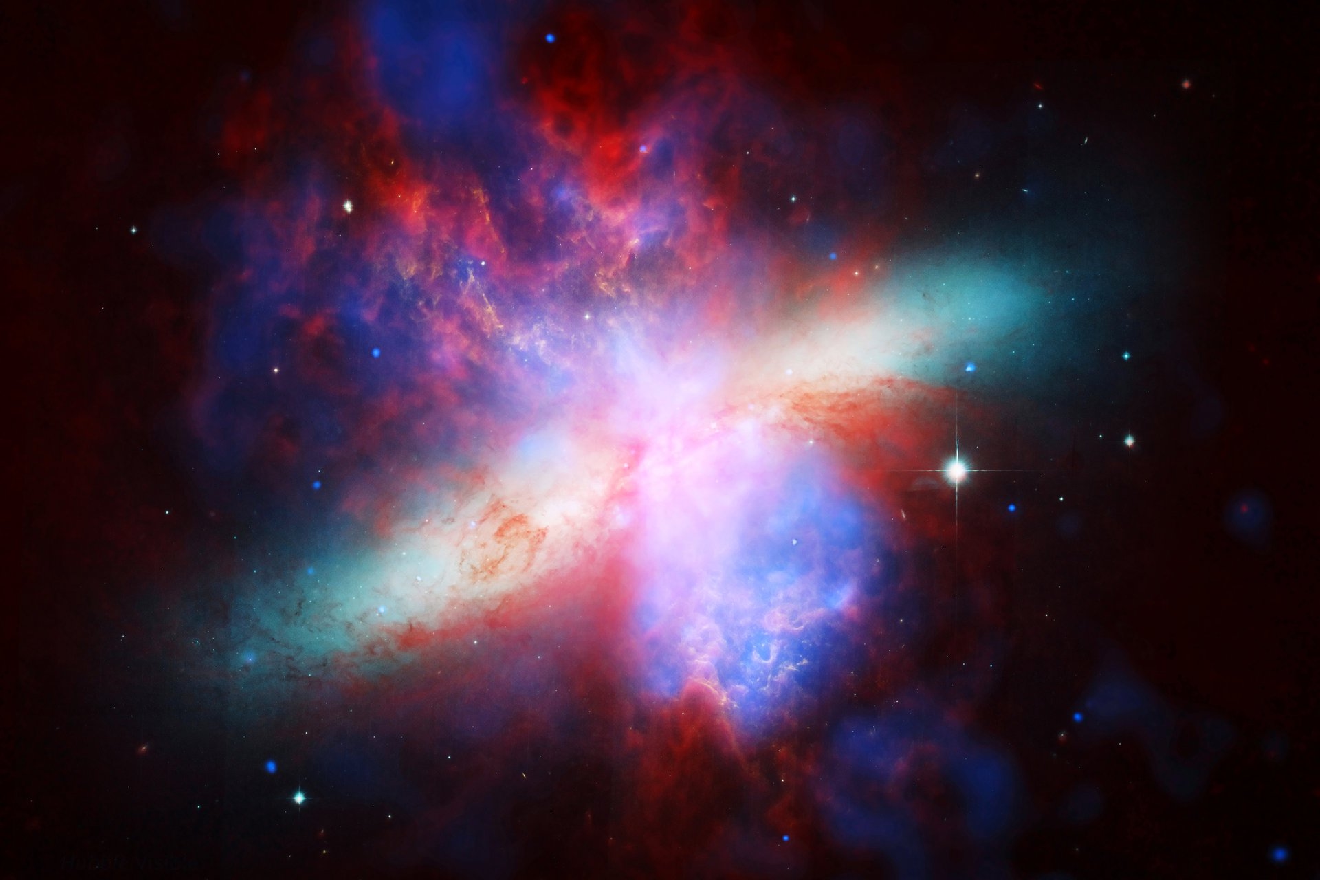 m82 galassia sigaro costellazione orsa maggiore stelle