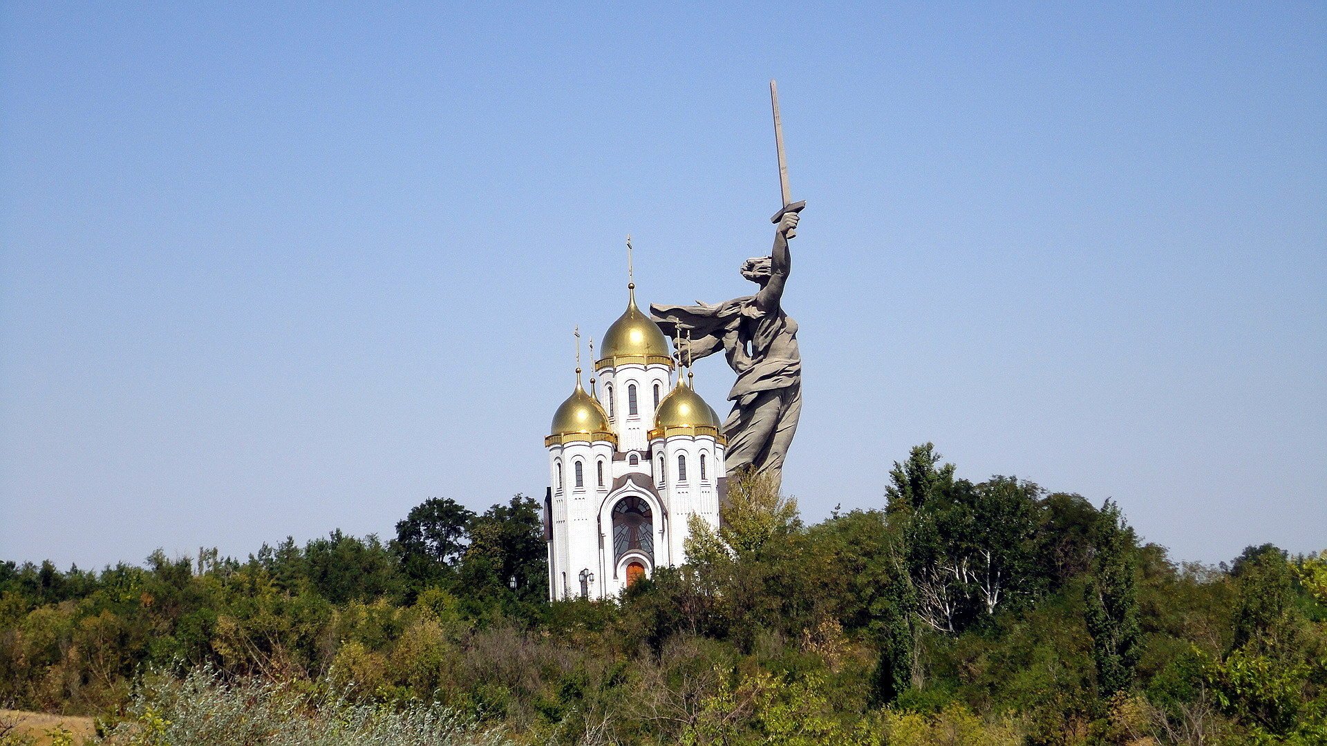 volgogrado rusia patria madre cielo