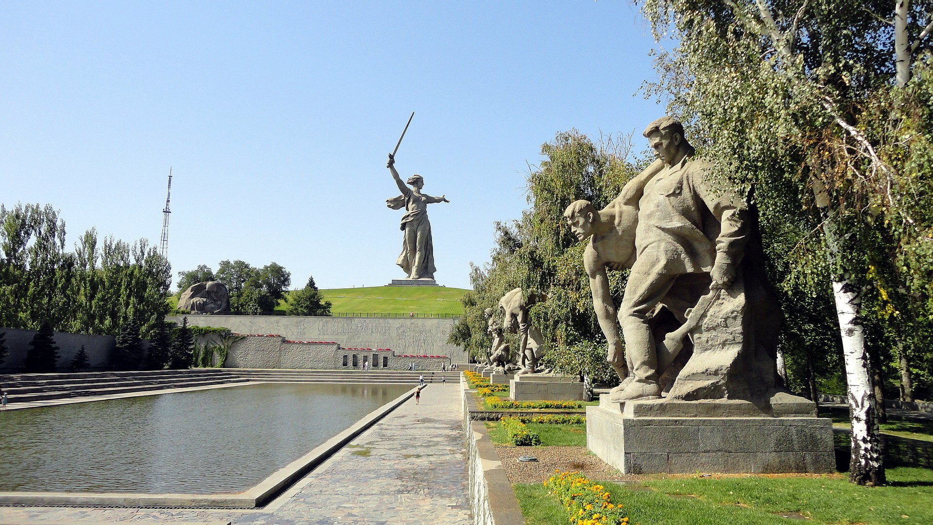 volgograd russie patrie mère ciel