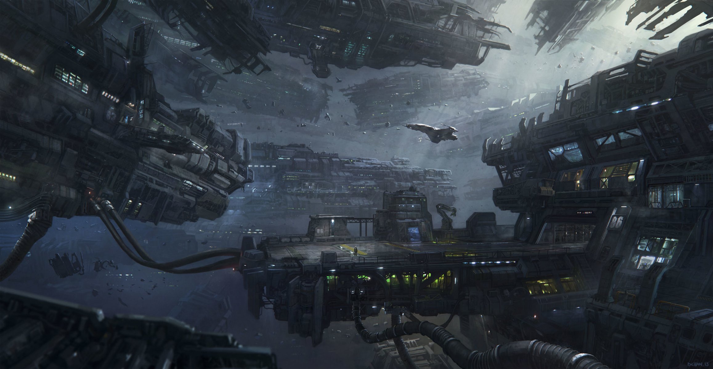 arte spazio navi stazione star citizen