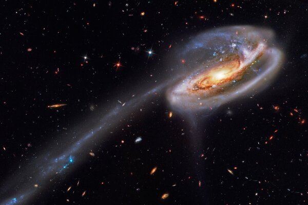 Beautiful cosmic view of many galaxies