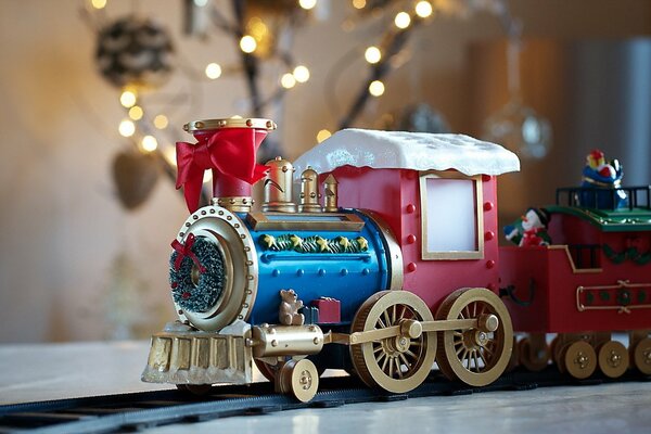 Christmas Holiday Toy Steam Locomotive