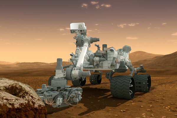 Rover explora la superficie de Marte