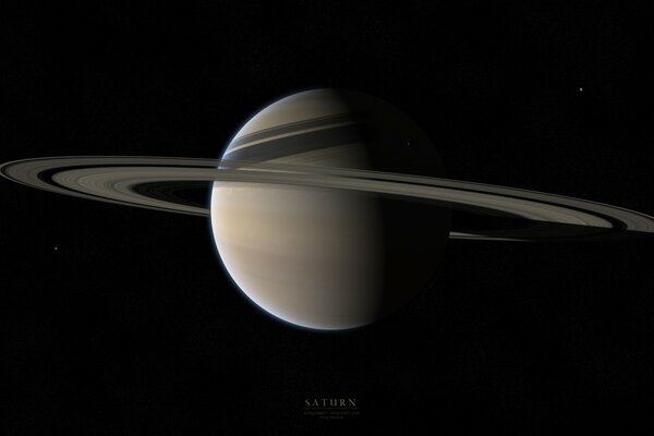 Anneaux de la planète géante Saturne