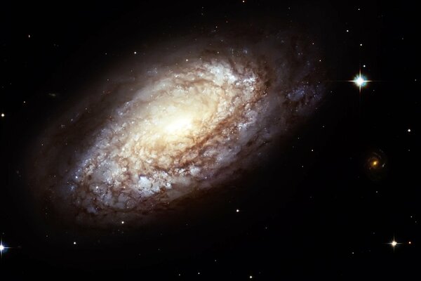 Image of a galaxy in dark space