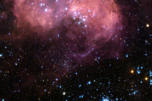 Nebulosa e grandi ammassi di stelle nell universo